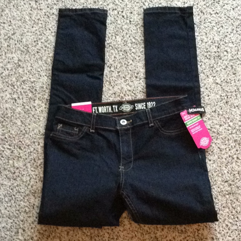 Dickies Young Girl’s  Stretch Denim Jeans Size 14